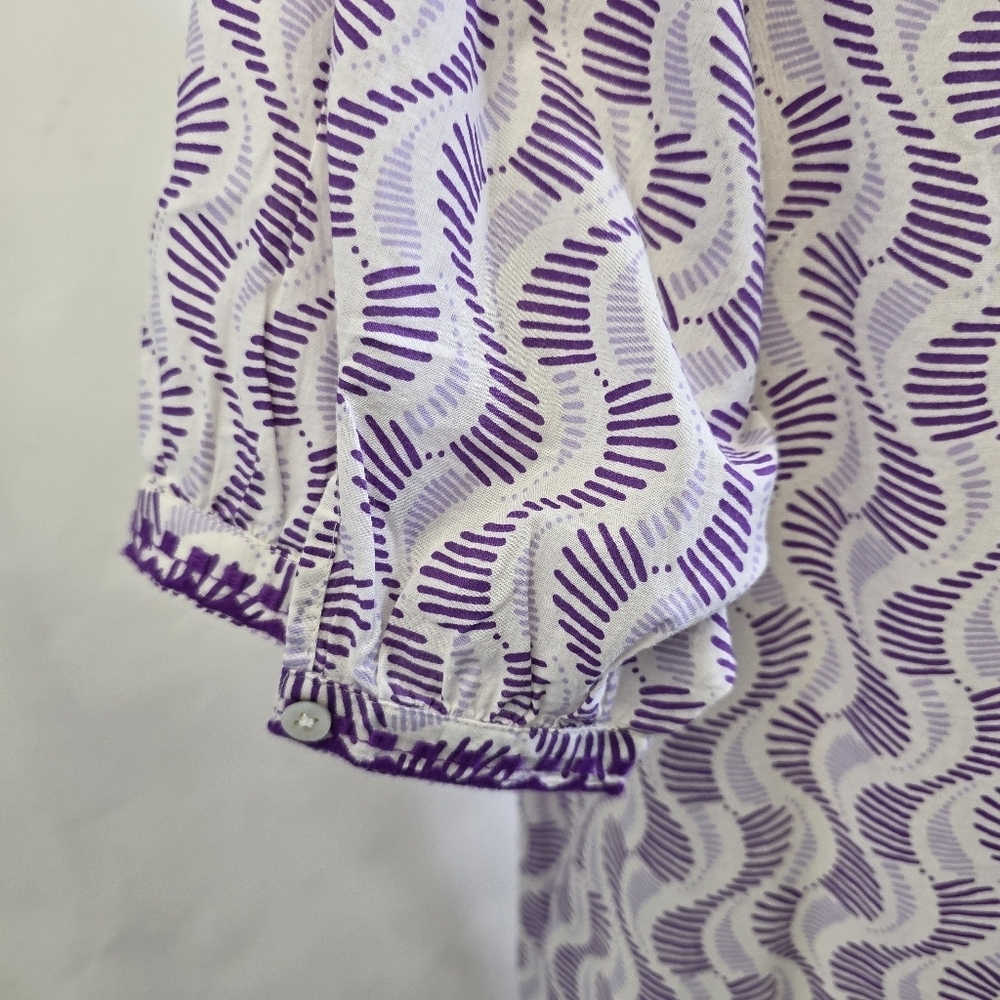 Yerse  abstract print Midi prairie Dress - Picture 6 of 14